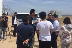国电龙源陕西吴起周湾风电项目进行水保设施现场检查