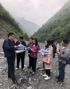 阳安二线直通线进行水保变更方案现场查勘