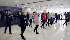 陕西绿馨组织员工学习第八套广播体操