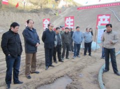 陕西省水保局泥浆筑坝第三代机械设备验收会